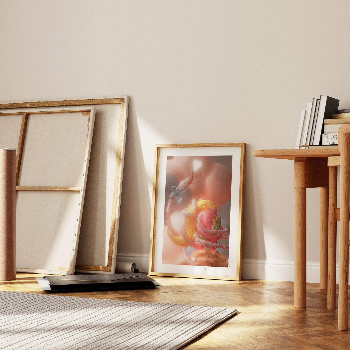 Fine Art Print “The Girl, Fish and Snake”