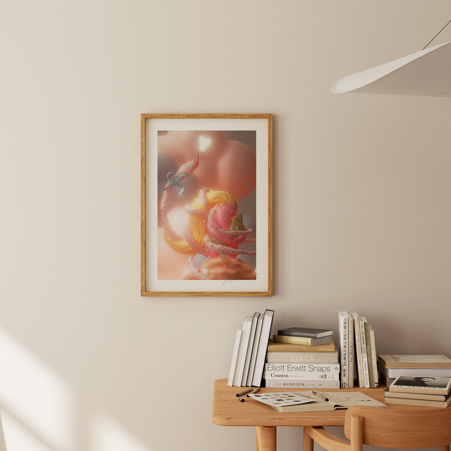Fine Art Print “The Girl, Fish and Snake”