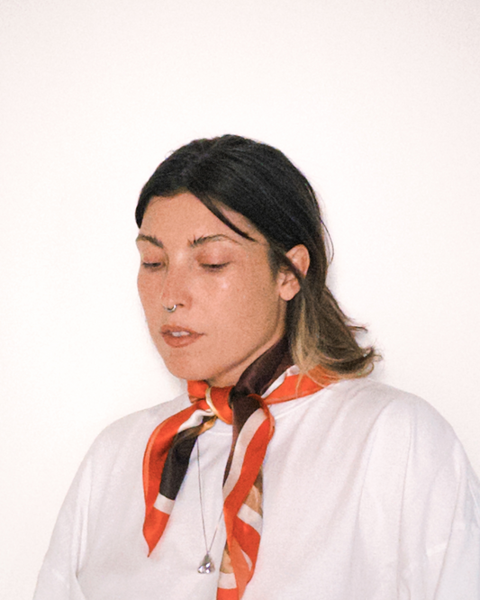 Silk Scarf "Lovers"